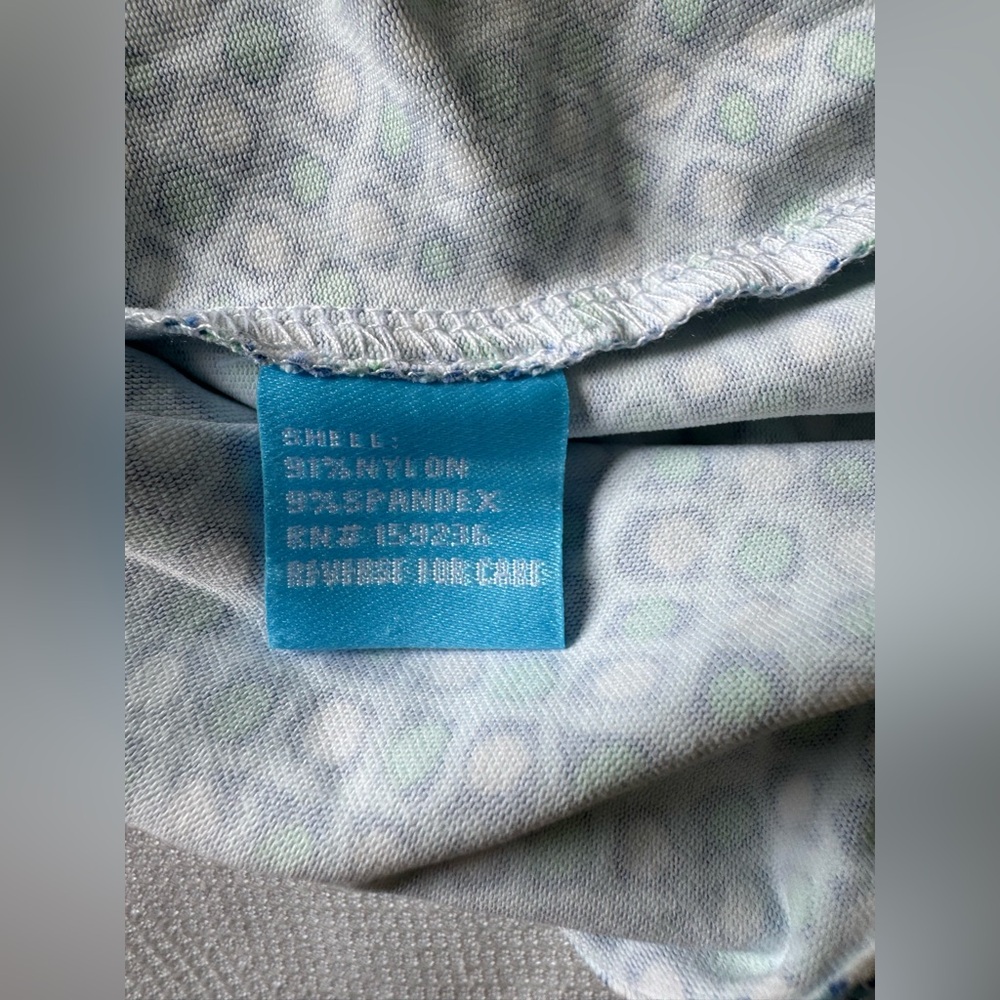 J. Mclaughlin Teal Patterned Blouse - image 6